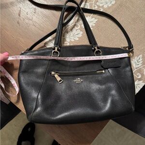Coach Black Leather Shoulder Bag